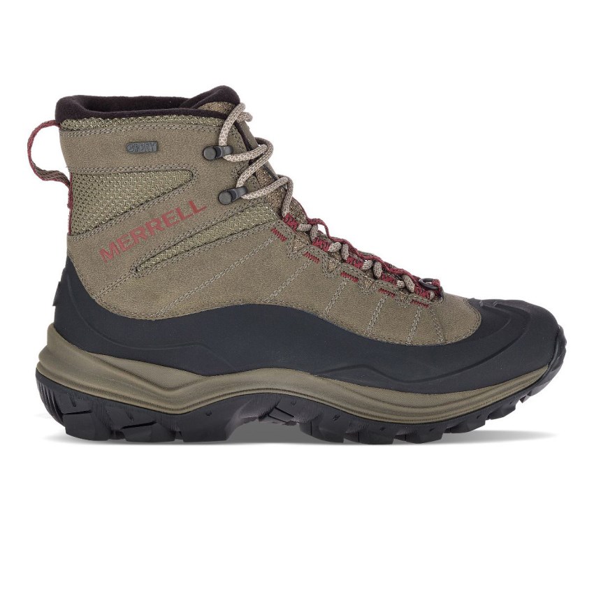 Bottes Merrell Thermo Chill Mid Shell Waterproof Marron Clair Homme | D.Z.LUWC